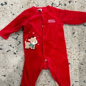 First Christmas Velvet Jumper